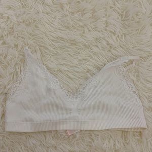 White Comfy Lace Bra/Top
